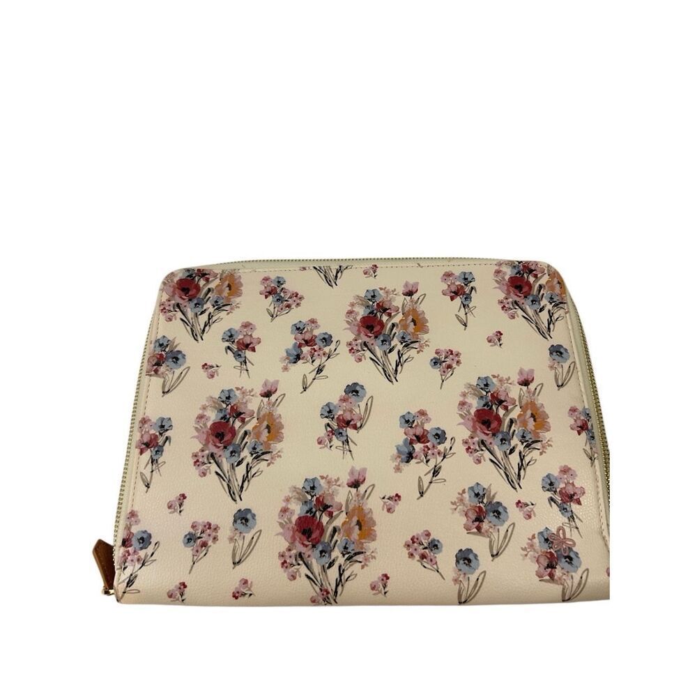 Matilda Jane Organizer Portfolio Flowers Blue Dots 11"x9"‎
